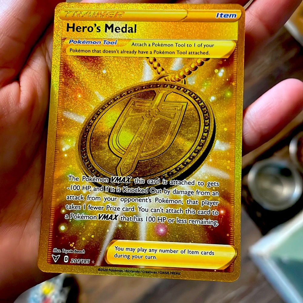 It’s gold and scratchy